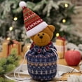 thumbnail image 4 of Christmas Knitted Doll Gift Bags, Reusable Drawstring Holiday Gift Bags for Candy, Apples, Cookies, Party Wrapping & Christmas Decorations, Knitted Design, 4 of 4