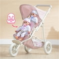 thumbnail image 2 of Teamson Kids Poussette pour Poupées Jumelles Jogging Rose/gris, 2 of 9