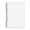 White, variant on A5 Ring Bound Grid Notebook Detachable Transparent Soft Cover Notepad 8.39×5.71In Ink Resistant Square Paper Journal For Notes & Daily Study Planning White