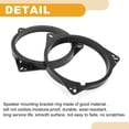 thumbnail image 4 of Anillo espaciador de altavoz Unique Bargains, adaptador de espaciador de altavoz tweeter para Nissan Qashqai puertas delanteras y traseras, ABS negro a prueba de agua, 4 of 7