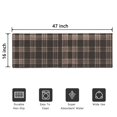 thumbnail image 5 of Brown and Black Checkered Pattern Washable Non Slip Indoor Door Mat, Decorative Entry Rug for Entrance, Bedroom, Kitchen, Bathroom, 16"x47", 5 of 6