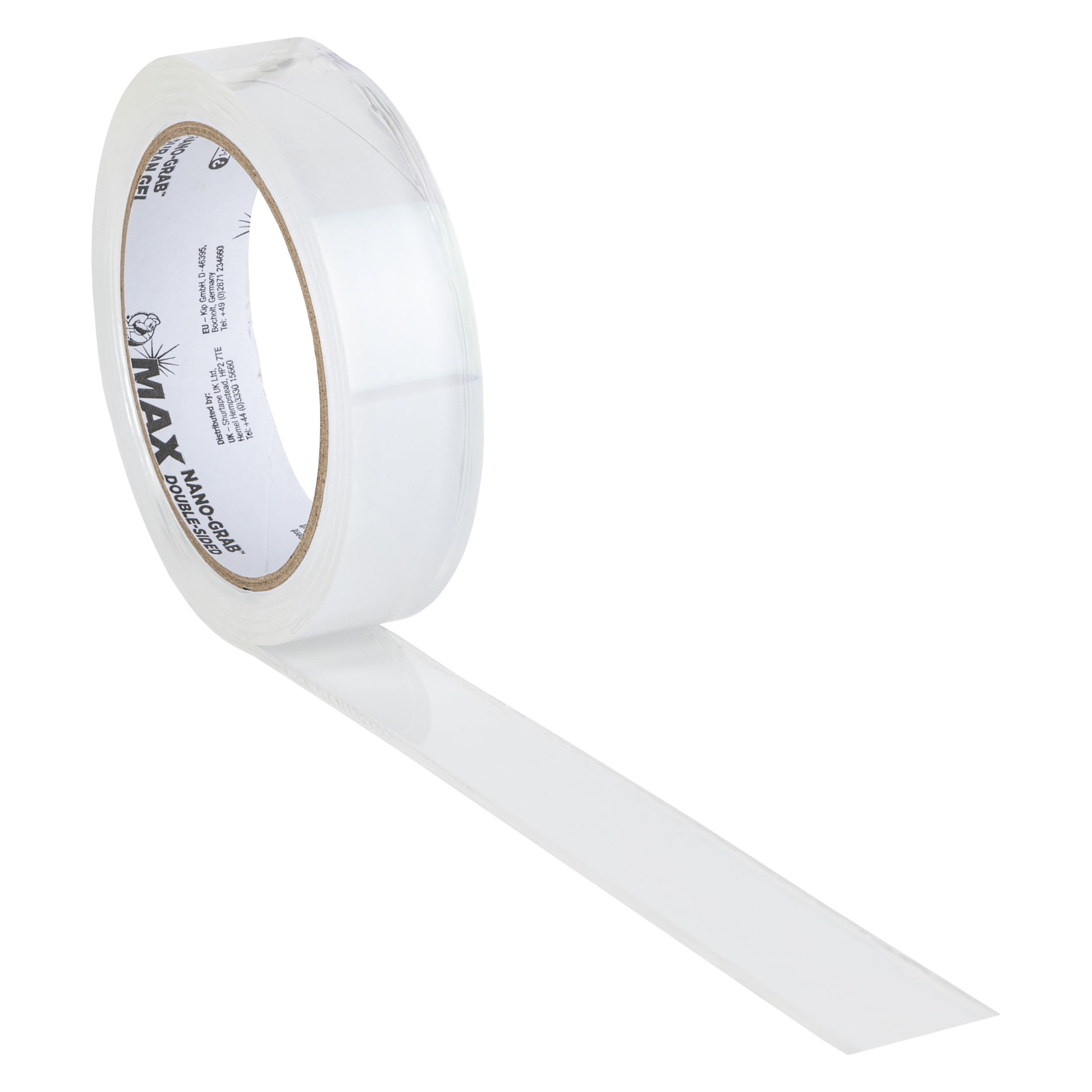 Duck Max .94 in. x 5 ft. Nano Grab Gel Mounting Tape, 1 Pack