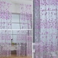 thumbnail image 3 of 2 Panels Floral Print Curtains 78 Inch Length Green Flower Curtains for Patio Glass Door,Ornamental Grommet Floral Sheer Curtains, 39W ×78L Inches, 3 of 4