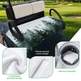 thumbnail image 5 of Golf Cart Seat Covers for 2 Seater,Green Mist Forest Microfiber Cart Seat Towel Blanket,Farmhouse Trees Nature Landscape Absorbent Breathable Non Slip Bench Seats Protector for Golf Course 51"x31", 5 of 9
