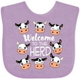 thumbnail image 3 of Inktastic Welcome to the Herd with Cute Black and White Holstein Cows Boys or Girls Baby Bib, 3 of 4
