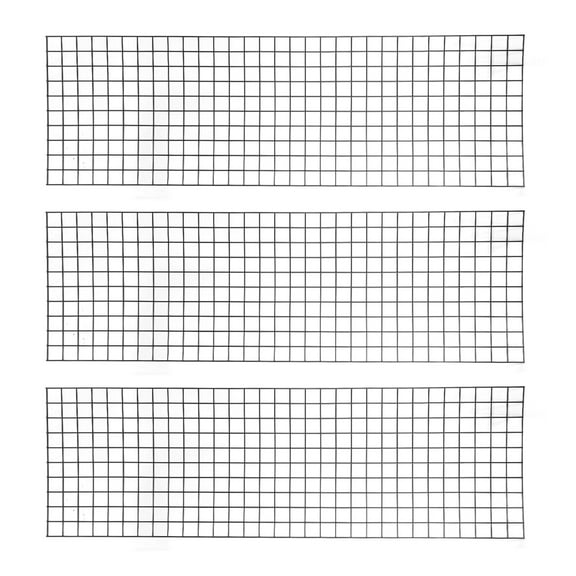 Grid Panel, Easy Assembly Rustproof Home Decoration Wide Application Wall Photo Panel 3pcs  For Office