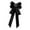 black, variant on lionlar Pre-tied bow tie for women with bow tie decoration collar bow tie elegant ribbon black
