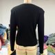 thumbnail image 5 of Hfnxid Womens Knit Sweatshirts Long Sleeve Button Down Shirts Slim Fit Casual Work Blouses Solid Color Comfy Tshirts Black,XL, 5 of 6