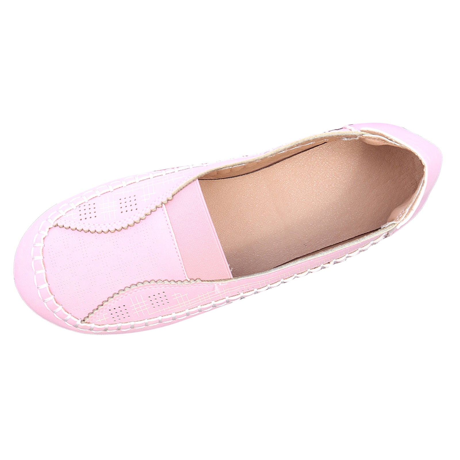 Chenyee Womens Casual Canvas Walking Shoes Comfortable Boat Loafers with Arch Support Slip On Sneakers