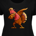 thumbnail image 4 of Inktastic Dabbing Turkey Thanksgiving Women's Plus Size T-Shirt, 4 of 5