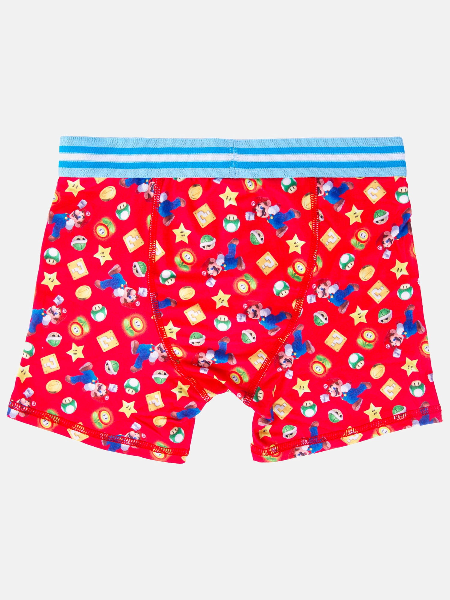 Mario Brothers Boys Athletic Boxer Brief Character Underwear, 5-Pack, Sizes XS-M