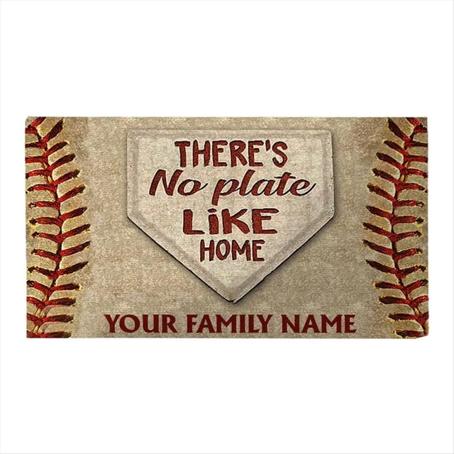 Felpudo para Entrada Al Aire Libre, Felpudo de Béisbol Engrosado, Tapete Antideslizante para Puerta Delantera, Alfombra para el Suelo, Mantas, Decoración del Hogar A