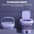 thumbnail image 6 of Portable Washing Machine, 8L High Capacity Mini Washer with 3 Modes Deep Cleaning, Foldable Washing Machine For Baby Clothes, Towels (Purple), 6 of 6