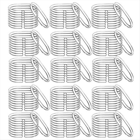 120 Pcs Transparent Plastic Shower Curtain Rings Hooks C Shaped Rings Hook Hanger for Bathroom Shower Drape Window Rod,120 x Plastic Shower Curtain Rings,Transparent