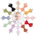 thumbnail image 3 of Bandeau Bébé Bonne Élasticité Accessoires Cheveux Léger Couleur Unie, 3 of 8
