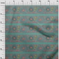 thumbnail image 2 of oneOone Silk Tabby Fabric Leaves & Floral Block Decor Fabric Printed BTY 42 Inch Wide, 2 of 4