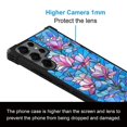 thumbnail image 5 of Daizag Funda Para Samsung Galaxy S25 Ultra Cuatro Esquinas Parachoques Antideslizante Absorción De Golpes Funda Protectora Para Niñas Niños Efecto Vitral Diseño De Flores, 5 of 5
