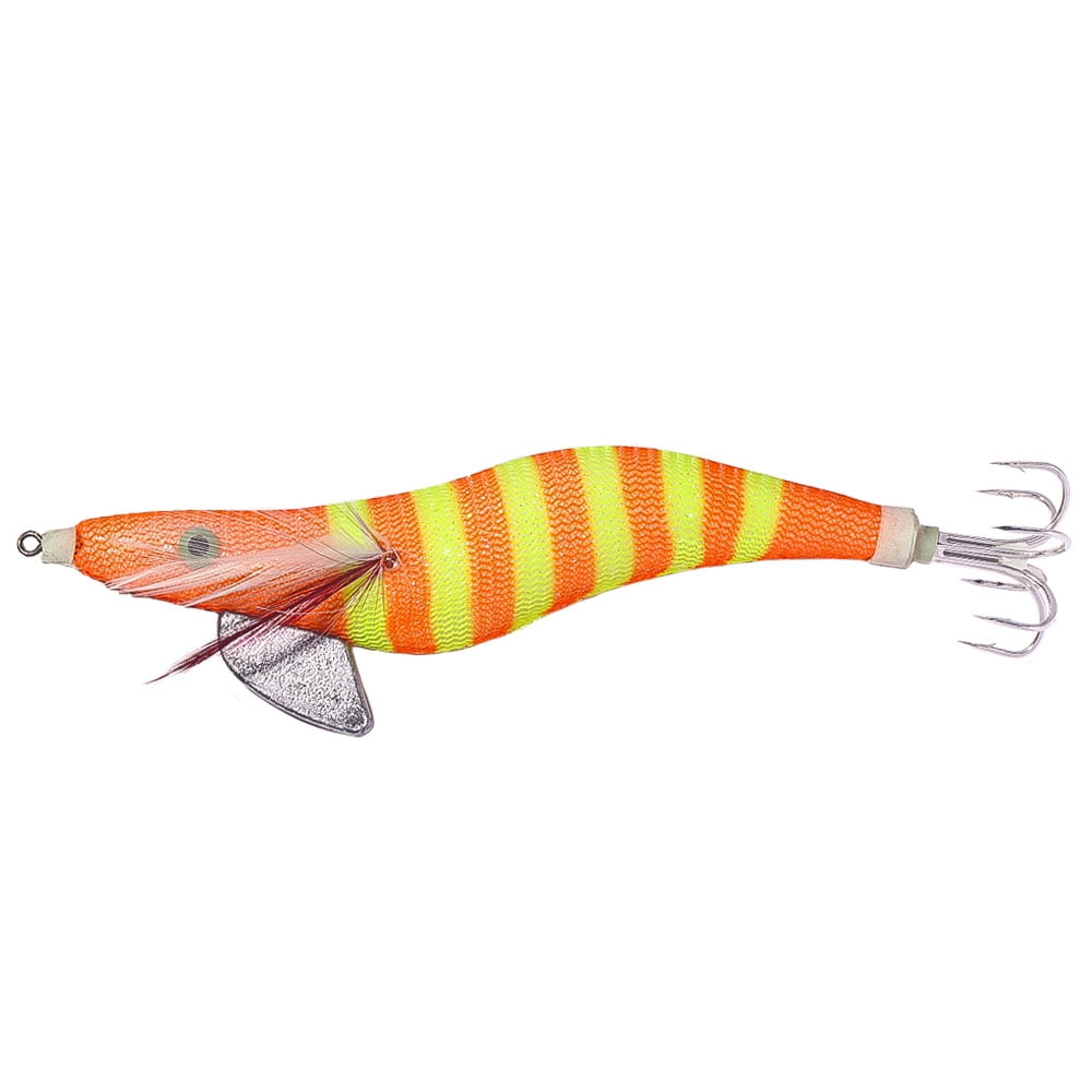 HENGJIA Squid Jig Shrimp Prawn Lures Luminous for Cuttlefish Octopus Fishing Lures 22PCS