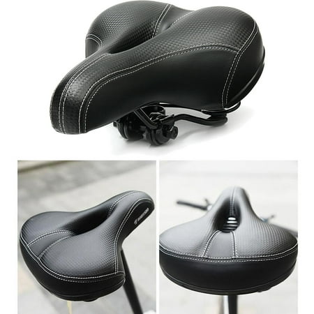 Breathable Bike Saddle Seat Cushion Outdoor Wide Big Bum Sprung Men Bike Bicycle Cushion Soft & Comfort Saddle