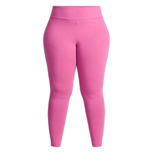 Women's Plus High Waist Ankle Length Leggings, 27" Inseam, Meadow Mauve, 1X