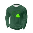thumbnail image 3 of Posijego Big and Tall Mens St Patrick's Day Shirt Slim Muscle Long Sleeve Basic Tee Shirts Stretch Pullover Tops, 3 of 5