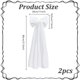 thumbnail image 2 of 2 piezas de velo de novia de tul desmontable para hombros, velo de tul blanco con nudo, pinza para el cabello para decoración del cabello de boda, 2 of 6