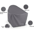 thumbnail image 4 of Covermates Outdoor Squared Back Adirondack Chair Cover - Water Resistant Polyester, Drawcord Hem, Mesh Vents, Seating and Chair Covers, 34W x 40D x 34H, Charcoal, 4 of 8