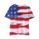 thumbnail image 3 of Gibobby Día de la Independencia para niños pequeños 4 de julio Camisetas estampadas con gráficos en 3D Niños Niñas Novedad Camisetas de manga corta Unisex Casual Tops Niñas （Rojo， 7-8 Años), 3 of 4