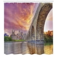thumbnail image 3 of Ambesonne Minnesota Shower Curtain, Stone Arch Bridge, 69"Wx70"L, Multicolor, 3 of 3