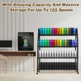thumbnail image 6 of 3D Printer Filament Storage Rack with Power Strip, 4-Tier Stand with Filament Storage, Spools Holder Racks Cart with Wheels, Filaments Organzied for 3D Printing Station, Workshop (Shelf Only), 6 of 9
