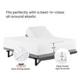 thumbnail image 4 of Gexandy 32" Queen Split Top Head Sheet Set 1800 Threads Top Sheet for Adjustable Bed 4 Piece Sheet Set 18" Deep Pocket for Sleep Number Bed - White, 4 of 8
