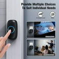 thumbnail image 5 of Wireless Doorbell F55 Push Button, Pair with Wireless Doorbell Kits, Replacement, Additional Push Button, Black$$Tools & Hardware Other, 5 of 6