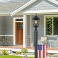 thumbnail image 4 of Design House 501817-BRZ Traditional Outdoor Lamp Post with Plastic Cross Arm, for Driveways and Porches, 80-Inch by 3-Inch, Bronze, 4 of 15