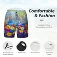 thumbnail image 3 of Rocae Spring Flower Seasonal for Men's Swim Trunks Quick Dry With Two Side Pockets and One Lined Patch Pocket3X-Large, 3 of 9