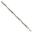 thumbnail image 2 of Sterling Silver Fancy Diamond-cut San Marco Bracelet, 2 of 4