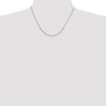 thumbnail image 4 of 925 Sterling Silver Cable Chain Styles Necklace 2 mm Beveled Oval 18 inch, 4 of 4