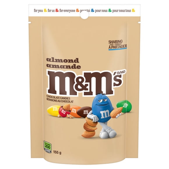 M&M'S, Almond Milk Chocolate Candies, Sharing Bag, 155g
