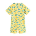 thumbnail image 4 of Boys Rash Guard Swim Set Toddler Boys Swimsuit Rashguard One Piece Zipper Bathing Suit with Sun Hat Swimwear Sunsuit UPF 50+, 4 of 8