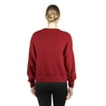 thumbnail image 5 of Women's New Era Black Washington Commanders Oversized Throwback Mineral Wash Crew Neck Sweatshirt, 5 of 7