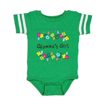 

Inktastic Glammas Girl- Bright Flowers Gift Baby Girl Bodysuit