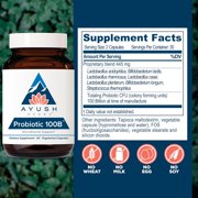 Ayush Herbs Probiotics Supplement for Digestion and Gut Health, 60 Capsules