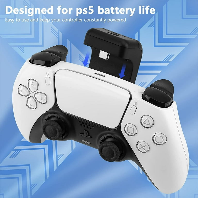 For PS5 Controller Accessories Rechargeable Battery Pack 1800mAh with LED  Indicator Play and Charge Kit for Playstation 5 