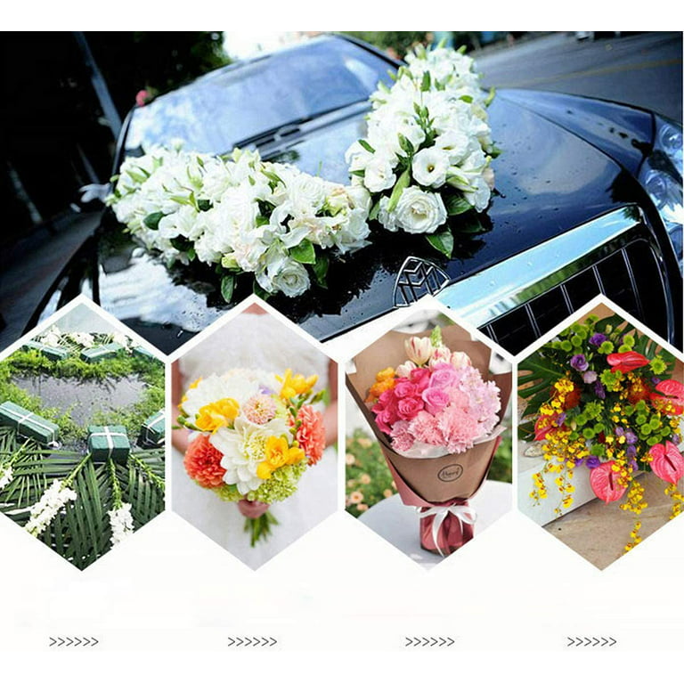KIMOBER 20PCS Wet Floral Foam Bricks,Green Round Foam Blocks for Flower  Arrangement,Wedding,Party Decoration