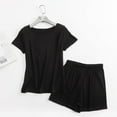 thumbnail image 2 of Bovxnpu Women's Pajama Set 2 Piece Lounge Set, Pajamas for Women Set Cotton Loose Short Sleeve T Shirt and Shorts Homewear 2 Piece Set Sleepwear Loungewear, 2 of 6