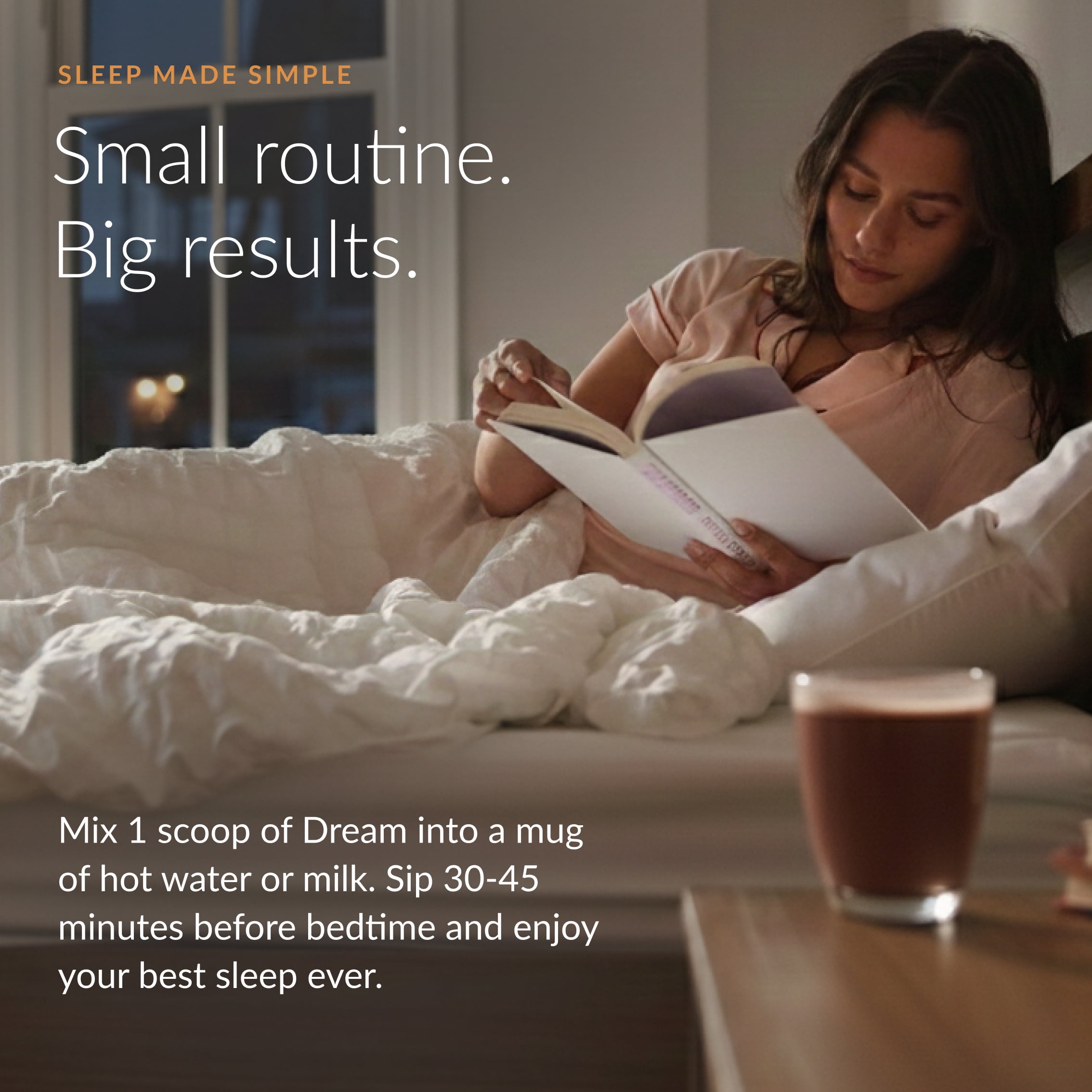 Beam Dream Sleep Powder with Melatonin I L-Theanine, Apigenin, Reishi & Magnesium I Third Party Tested Natural Sleep Aid & Sleep Supplement I Health and Wellness Gift I Sea Salt Caramel I 20 Serving