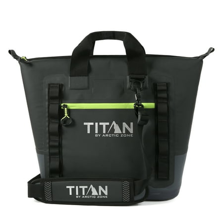 Titan by Arctic Zone 30 Can Welded Tote High Performance Thermocooler Black/Green Count per Pack 1 Volume Capacity 18 Qts.