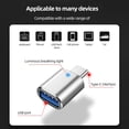 thumbnail image 4 of Adaptador De Tipo C A Usb3.0 Conector de adaptador tipo C a USB OTG Indicador LED 3A Carga rápida (Plata), 4 of 5