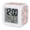 Blush, White, Rose, variant on Dusty Blue Coastal Starfish Digital Alarm Clock for Bedrooms,Smart LED Alarm Clock with 7 Color Changing Night Light,Ocean Sea Shells Nautical Marine Silent Wake Up Clocks for Sleep Study 3.2"x3.2"