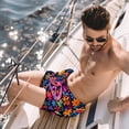 thumbnail image 2 of luoweisi Men's Beach Shorts Quick Dry Swim Trunks with Mesh Lining Peace Sign 2XL, 2 of 5