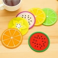 thumbnail image 1 of Twowood Hogar Jelly Color Forma Forma Posavasos Creative Skid Aislamiento Silica Gel Copa Mat Twowood 13363, 1 of 7